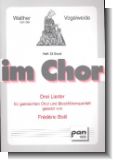 3 Lieder : f�r gem Chor und 4 Blockfl�ten,  Partitur