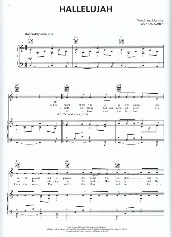 Hallelujah from Shrek